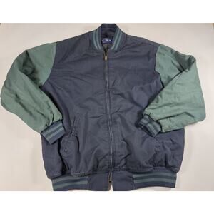 Vintage 90s Dickies Eisenhower Jacket Work Bomber Jacket Grunge Sz XL Green Blue